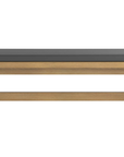 Miller - Grey Faux Leather Bench