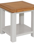 Bandon Grey And Oak Lamp Table With Shelf