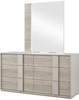 Cape Cod glossy wood look 6 Drawer Chest