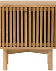 Carna Oak Bedside Locker with 2 doors