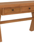 Diego Oak Console Table with 2 drawers