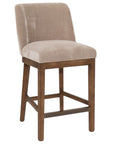 Dovedale_Barstool_in_cream with brass footrest
