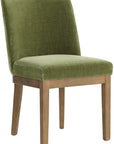 Dovedale Green Dining Chair with wooden legs