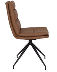 Eske - Brown Swivel Dining Chair