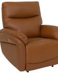 Gisborne Powered Recliner in tan leather