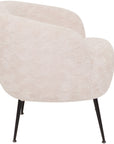 Cora - White Fabric Armchair