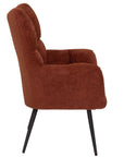 Flora - Red Fabric Armchair