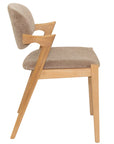 Simpson - Mink fabric Dining Chair