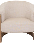 Palma - Cream & Oak Armchair
