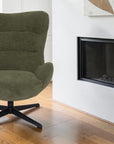 Kiel - Green Swivel Armchair