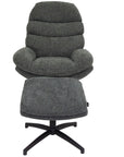 Noah - Green Armchair & Footstool