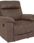 Jasmine Brown Fabric Manual Recliner