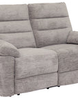 Kent grey fabric 2 Seater Manual Recliner