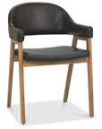 Leah Brown faux leather Dining Chair