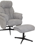 Loire Light Grey Swivel Recliner
