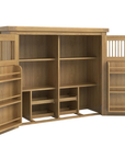Miller Larder Hutch open with storage compartments