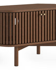 Ocean Corner Entertainment Unit with gold handles