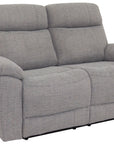Olivia grey Fabric 2 Seater manual Recliner