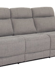 Olivia grey Fabric 3 Seater manual Recliner
