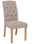 Owenea Grey Fabric button back Dining Chair