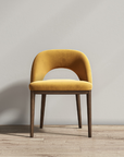 Paula - Mustard Velvet Dining Chair