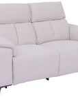 Potter white fabric 2 Seater Powered Recliner