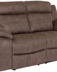 Richmond Brown Fabric 2 Seater Recliner