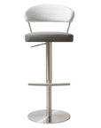 Rita Steel and Grey faux leather Barstool