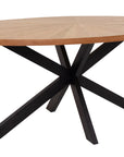 Ruane Oak and black leg Oval Dining Table