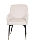 Sauron - Ivory Velvet Dining Chair