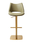 Sherlock Gold and Green gas adjusting Barstool