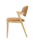Simpson - Cognac Faux Leather Dining Chair