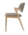 Simpson - Saddle Brown Faux Leather Dining Chair