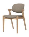 Simpson Saddle Brown Faux Leather Dining Chair
