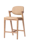 Simpson Camel Faux Leather Barstool