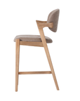 Simpson - Mink Fabric Barstool