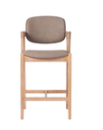 Simpson - Saddle Brown Faux Leather Barstool