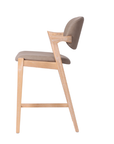 Simpson - Saddle Brown Faux Leather Barstool