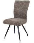 Timaru brown textured fabric Dining Chair