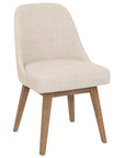 Valletta Cream fabric and Oak Dining Chair