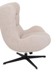 Kiel - White Swivel Armchair