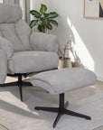 Loire - Light Grey Swivel Recliner