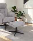 Loire - Light Grey Swivel Recliner