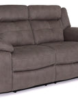 Grey Fabric 2 Seater Recliner Sofa