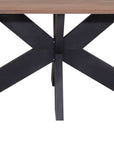 Bespoke Oak Tables - Grey Metal Metal Base