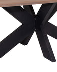 Bespoke Oak Tables - Grey Metal Metal Base