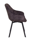 Edel - Black Velvet Dining Chair