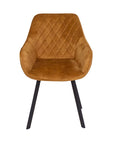 Edel - Gold Velvet Dining Chair