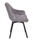 Edel - Grey Velvet Dining Chair