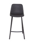 Faro - Black Faux Leather Barstool
